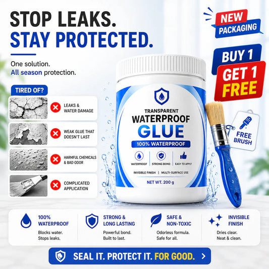 Transparent Waterproof Glue + Free Brush! 🔥 (Buy 1 Get 1 FREE) 🔥